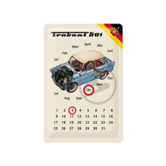 Металлическая пластина Trabant 601, 20 х 30 см цена и информация | Детали интерьера | kaup24.ee