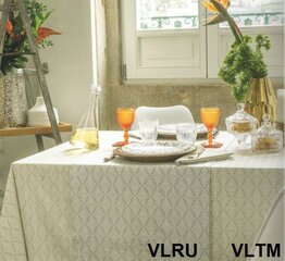 Скатерть цвета льна Devilla Vilnius Damask, 170х250 см цена и информация | Скатерти, салфетки | kaup24.ee