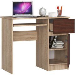 Письменный стол NORE Piksel, коричневый цена и информация | Компьютерные, письменные столы | kaup24.ee