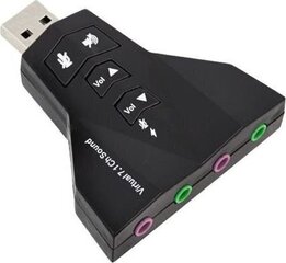 Музыкальная звуковая карта USB 7.1 цена и информация | Звуковые карты | kaup24.ee