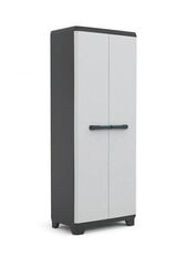 Kapp Linear Tall Cabinet, must/hall/tumesinine цена и информация | Стеллажи, полки | kaup24.ee