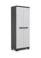 Kapp Linear Tall Cabinet, must/hall/tumesinine цена и информация | Riiulid tööriistadele | kaup24.ee