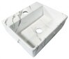 Väike valamu 33,5x29 cm LETO Carrara, valge hind ja info | Kraanikausid, valamud | kaup24.ee
