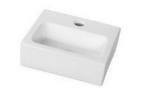 Väike keraamiline kraanikauss 28x24,5 cm LETO, valge цена и информация | Kraanikausid, valamud | kaup24.ee