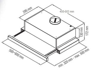 Starkke-Schlosser H3062RBG-50 цена и информация | Вытяжка AKPO WK-4 JAVA 50 | kaup24.ee