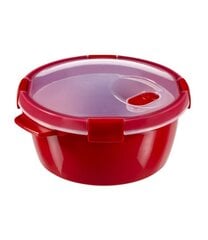Toidunõu Soup Smart Eco Microwave Ø, 16x10 cm, punane, 0.9 l цена и информация | Посуда для хранения еды | kaup24.ee