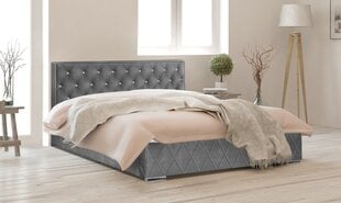 Кровать Crystal, 180x200 см, серая цена и информация | Кровати | kaup24.ee