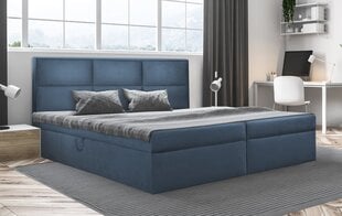 Кровать Trio, 160x200 см, синяя цена и информация | Кровати | kaup24.ee