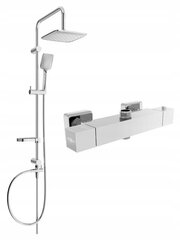 Termostaatsegistiga dušisüsteem Mexen Sven Cube 2, Chrome hind ja info | Komplektid ja dušipaneelid | kaup24.ee