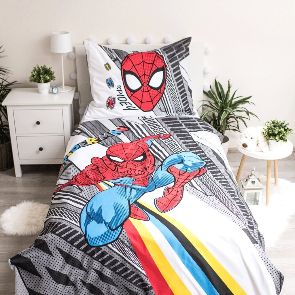 Laste voodipesukomplekt Spiderman 140 x 200 cm, 2-osaline hind ja info | Beebide ja laste voodipesu | kaup24.ee