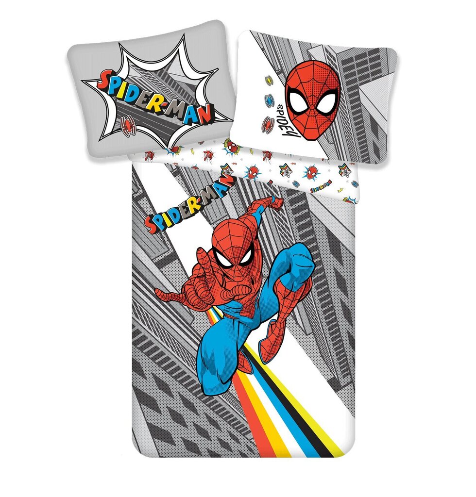Laste voodipesukomplekt Spiderman 140 x 200 cm, 2-osaline hind ja info | Beebide ja laste voodipesu | kaup24.ee