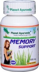Memory Support – leevendab ärevust ja stressi, stimuleerib mälu, Planet Ayurveda™, 60 kapslit hind ja info | Vitamiinid, toidulisandid, preparaadid tervise heaoluks | kaup24.ee