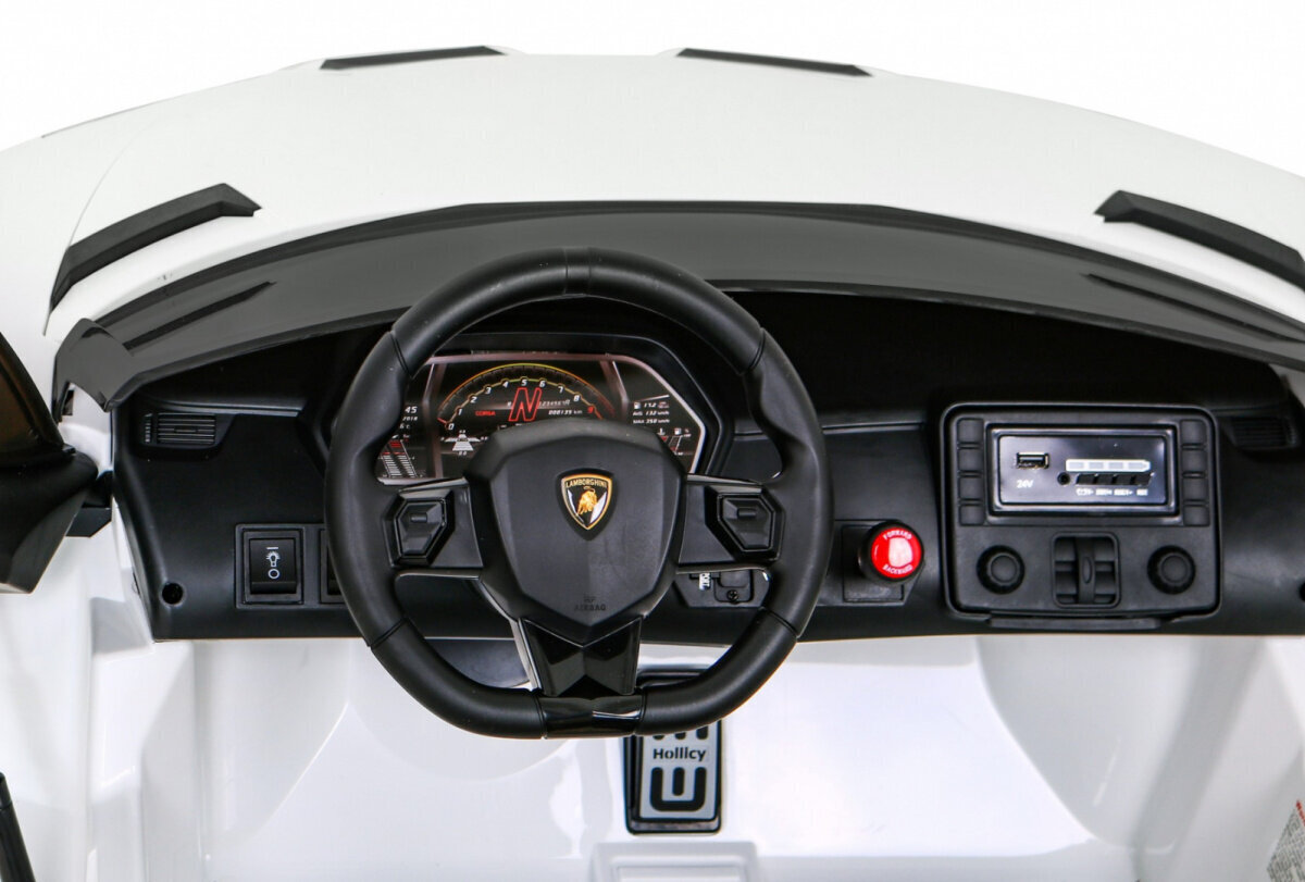 Kahekohaline elektriauto "Lamborghini SJV drift", valge цена и информация | Laste elektriautod | kaup24.ee