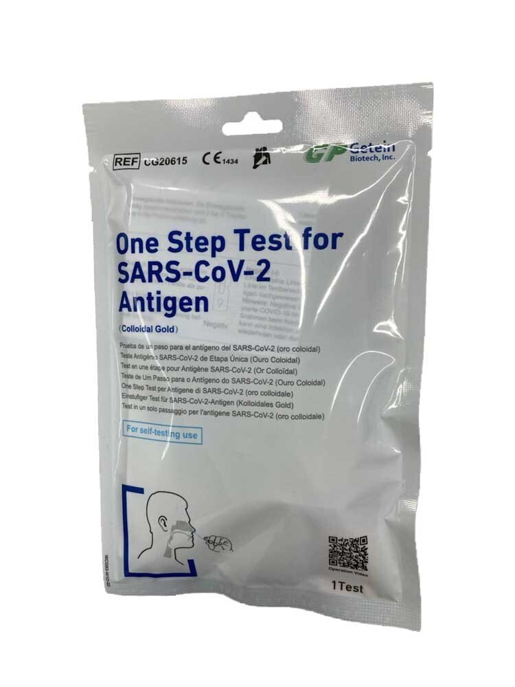 Covid-19 antigeeni kiirtest (tuvastab OMIKRON tüve), GETEIN 1 tk. цена и информация | COVID-19 kiirtestid | kaup24.ee