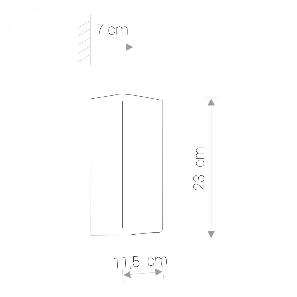 Nowodvorski Lighting seinavalgusti Bergen Graphite 9707 цена и информация | Seinavalgustid | kaup24.ee