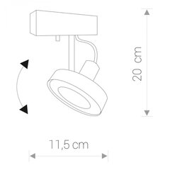 Nowodvorski Lighting laevalgusti Cross Graphite I 9598 hind ja info | Laelambid | kaup24.ee