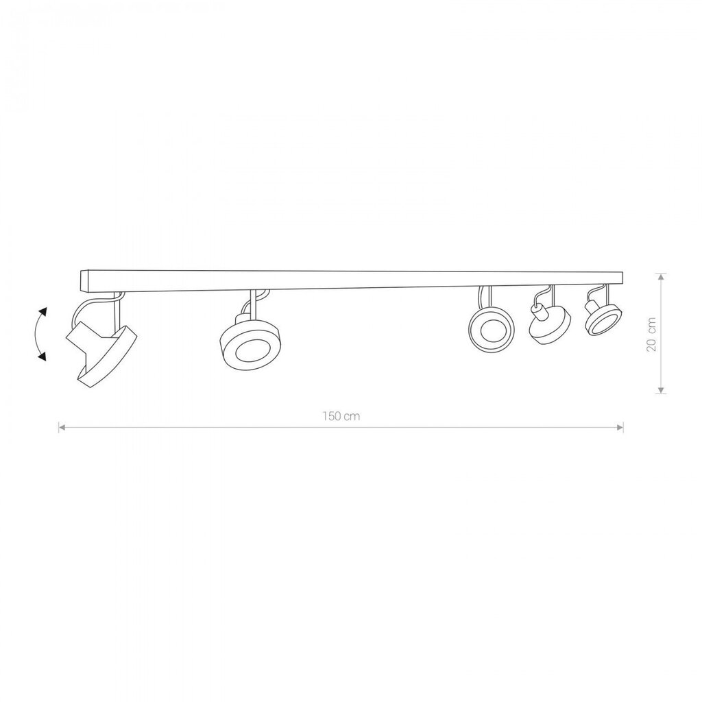 Nowodvorski Lighting laevalgusti Cross White V 9604 цена и информация | Laelambid | kaup24.ee