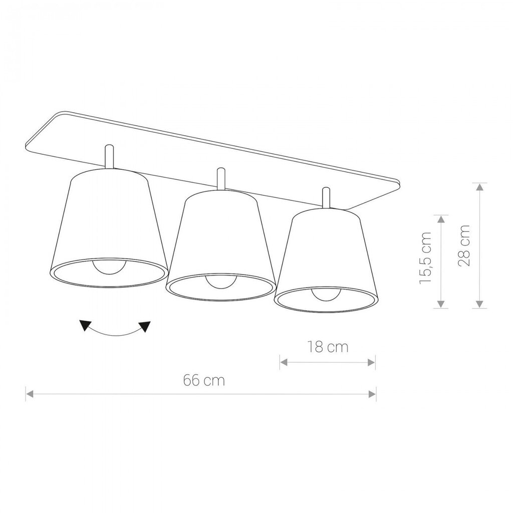 Nowodvorski Lighting laevalgusti Awinion III 9717 hind ja info | Laelambid | kaup24.ee