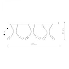 Nowodvorski Lighting laevalgusti Flex Black VI 9765 hind ja info | Laelambid | kaup24.ee