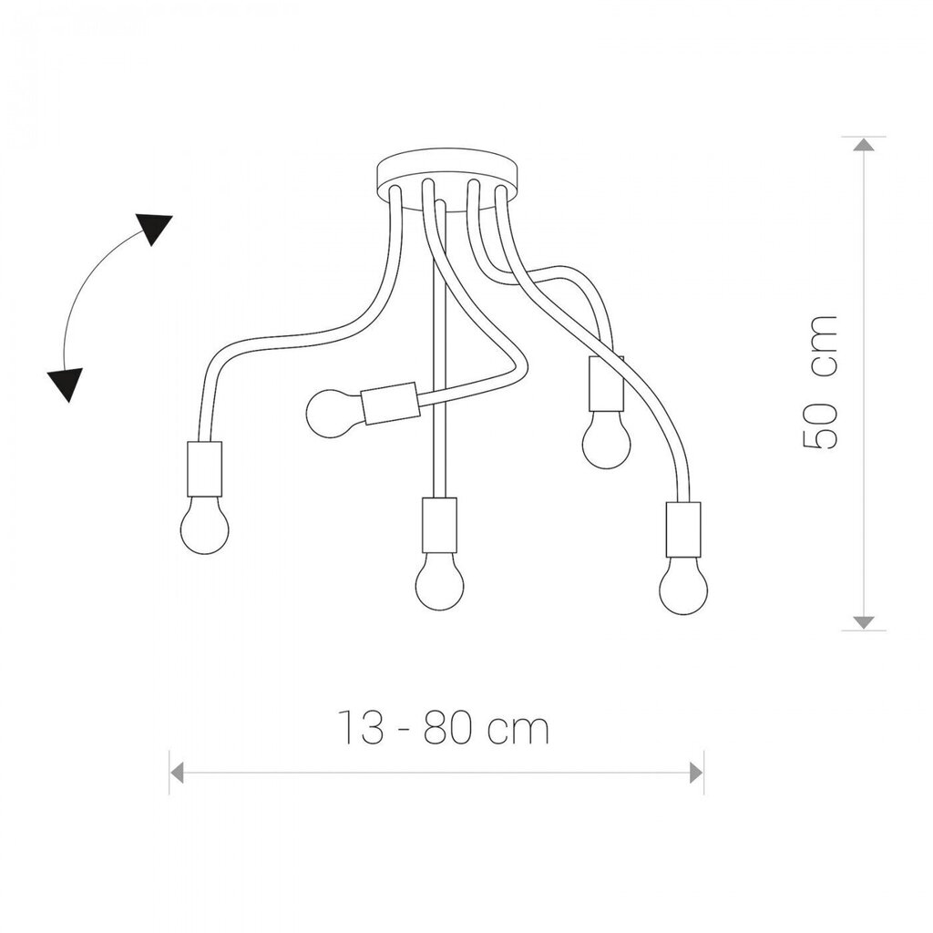 Nowodvorski Lighting laevalgusti Flex Black V 9766 hind ja info | Laelambid | kaup24.ee