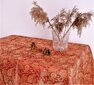 Linane laudlina, punast värvi, 148x175 cm. hind ja info | Laudlinad, lauamatid, servjetid | kaup24.ee