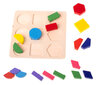 Puitpusle geomeetrilised kujundid, 18 osaline 12684 цена и информация | Arendavad mänguasjad | kaup24.ee