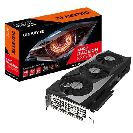 Gigabyte Radeon RX 6600 XT Gaming OC PRO 8G hind ja info | Videokaardid (GPU) | kaup24.ee