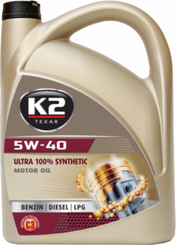 Sünteetiline õli K2 Ultra 5W-40, 5L hind ja info | Mootoriõlid | kaup24.ee