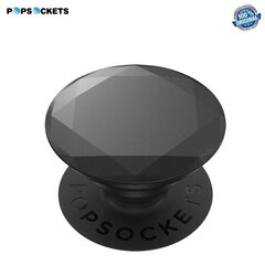 Popsocket PopGrip (Оригинал) Выдвижной Держатель & фиксатор для пальцев со съемным верхом Metallic Diamond Black цена и информация | Держатели для телефонов | kaup24.ee