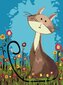 Maalid numbrite järgi "Cat and flowers" 30 x 40 G цена и информация | Maalid numbri järgi | kaup24.ee