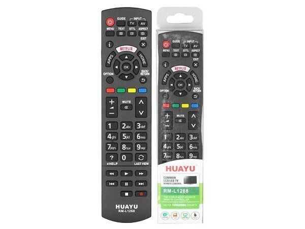 HQ LXH1268 TV remote control Panasonic LCD Black hind ja info | Smart TV tarvikud | kaup24.ee