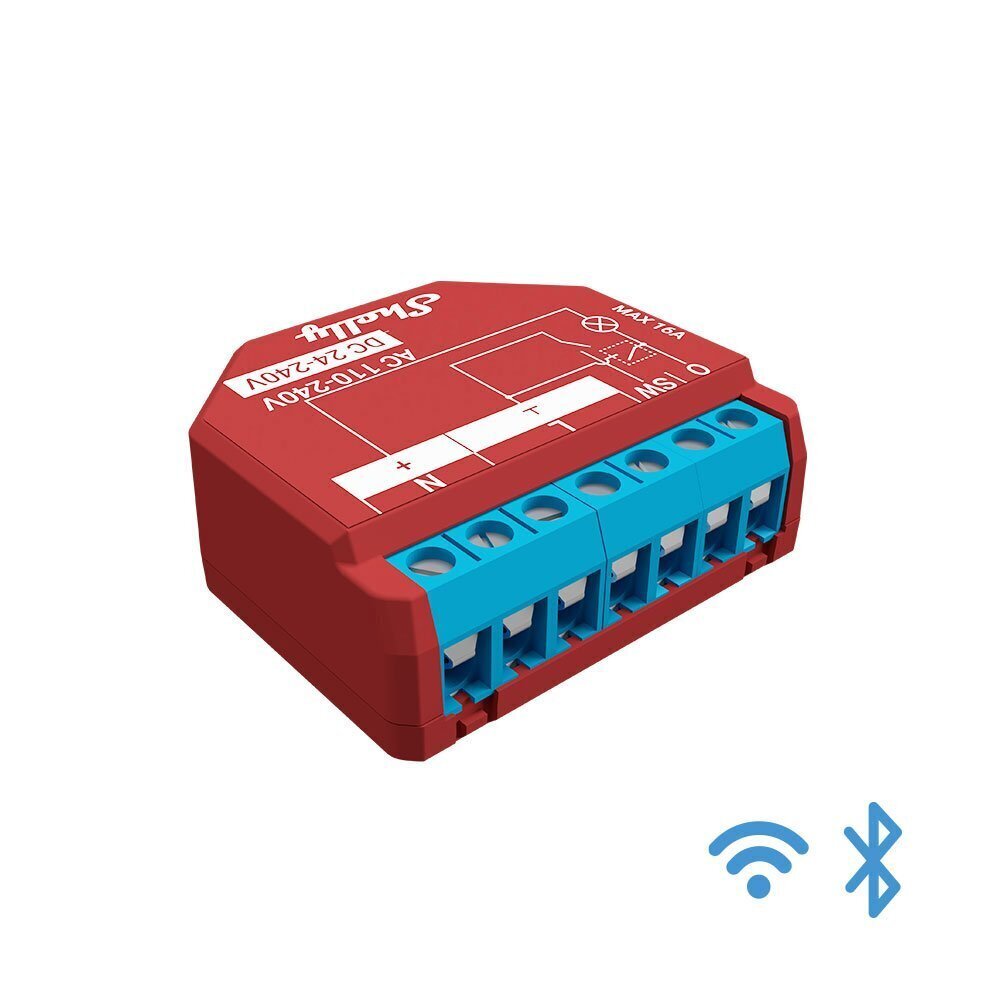 Shelly PLUS 1PM Wi-Fi/Bluetooth nutirelee цена и информация | Valvesüsteemid, kontrollerid | kaup24.ee