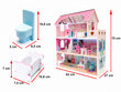 Puidust MDF-nukumaja LED-valgustuse ja mööbliga, 70 cm hind ja info | Tüdrukute mänguasjad | kaup24.ee