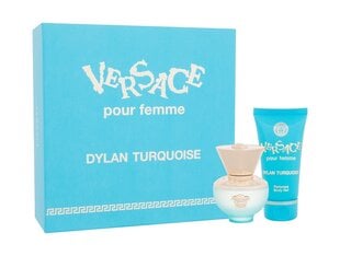 Komplekt naistele Versace Dylan Turquoise: tualettvesi EDT, 30 ml + ihupiim, 50 ml hind ja info | Naiste parfüümid | kaup24.ee