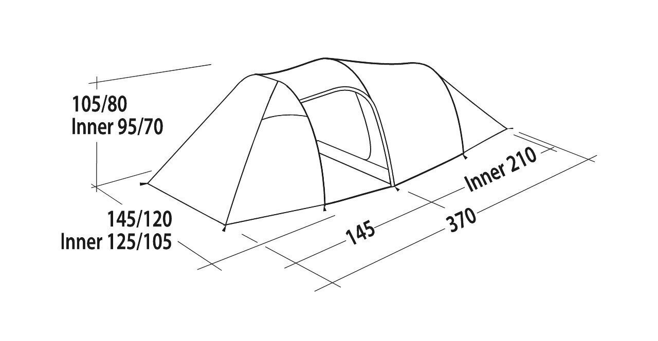 Telk Easy Camp Magnetar 200, roheline hind ja info | Telgid | kaup24.ee