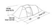 Telk Easy Camp Magnetar 200, roheline hind ja info | Telgid | kaup24.ee