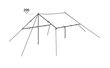Vaatetorn-varikatus telgile Easy Camp Tarp, 3x3 m hind ja info | Telgid | kaup24.ee