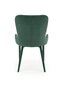 2-osaline toolide komplekt Halmar K425, roheline hind ja info | Söögilaua toolid, köögitoolid | kaup24.ee