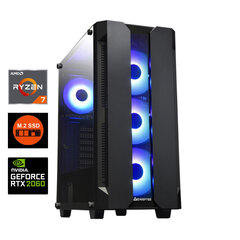 Mgamer Ryzen 7 5700G 16GB DDR4 256GB NVME SSD RTX2060 6GB Windows 10 hind ja info | Lauaarvutid | kaup24.ee