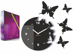 Настенные часы "Летающие бабочки"  цена и информация | Часы | kaup24.ee