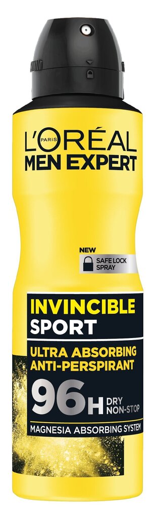 L'Oréal Men Expert Invincible Sport sprei-antiperspirant hind ja info | Deodorandid | kaup24.ee