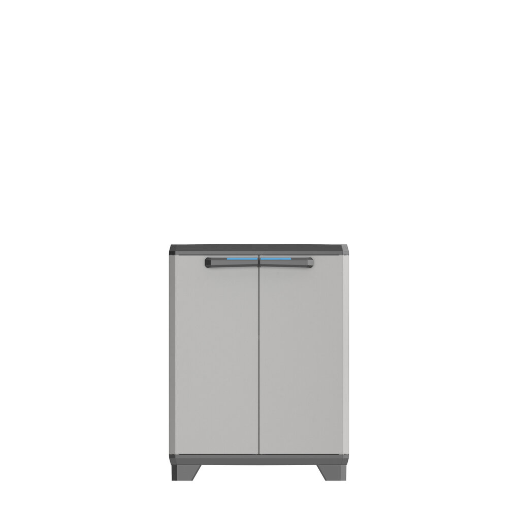 Kapp Linear Base Cabinet, must/hall/tumesinine hind ja info | Kummutid | kaup24.ee