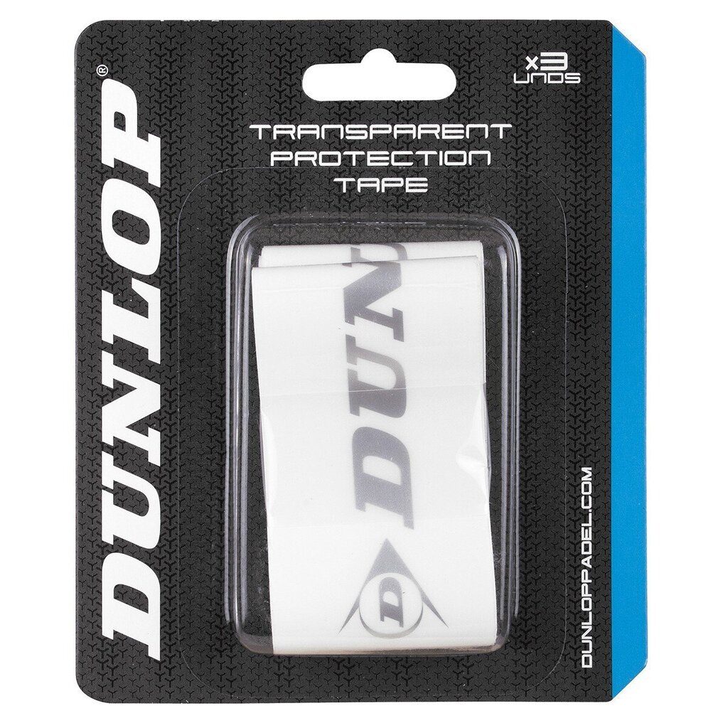 Reketi kaitseteip Dunlop, läbipaistev, 3 tk. hind ja info | Padel | kaup24.ee