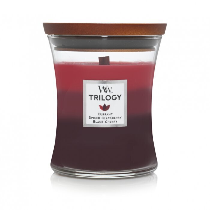 WoodWick lõhnaküünal Trilogy Sun-Ripened Berries, 275 g hind ja info | Küünlad, küünlajalad | kaup24.ee