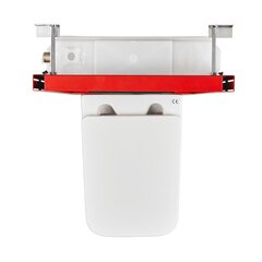 Туалетный набор TECE Now Rimless: скрытая рамка + унитаз + кнопка + медленно открывающаяся крышка + звукоизоляционная прокладка цена и информация | Унитазы | kaup24.ee