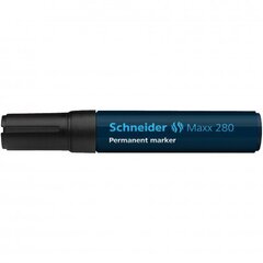 Püsimarker SCHNEIDER Maxx 280, lõigatud ots, 4-12 mm, must цена и информация | Письменные принадлежности | kaup24.ee