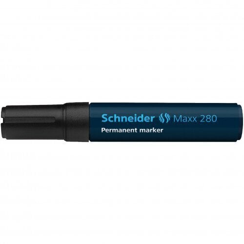 Püsimarker SCHNEIDER Maxx 280, lõigatud ots, 4-12 mm, must hind ja info | Kirjutusvahendid | kaup24.ee