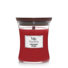 WoodWick ароматическая свеча Pomegranate, 275 г цена и информация | Подсвечники, свечи | kaup24.ee