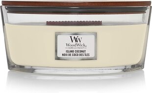 Ароматическая свеча WoodWick Island Coconut, 453.6 г цена и информация | Подсвечники, свечи | kaup24.ee