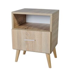 Öökapp ADRK Furniture Logan, tamme värv цена и информация | Прикроватные тумбочки | kaup24.ee